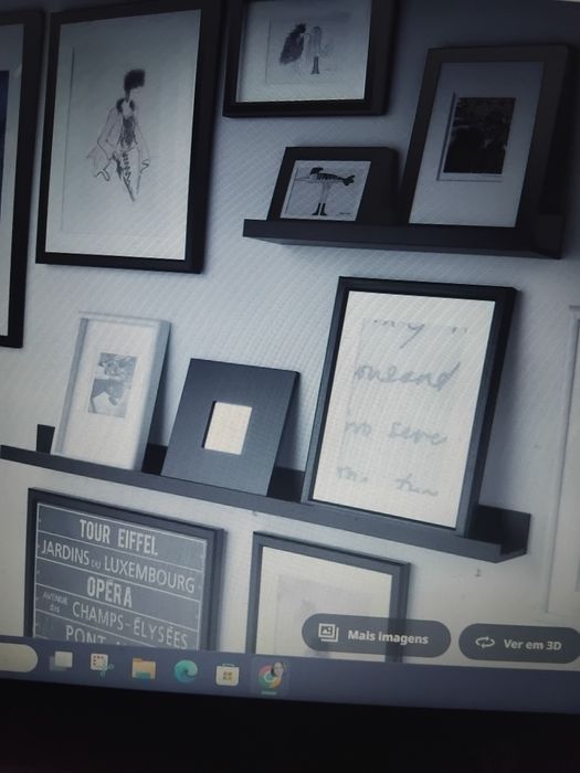 Prateleira  molduras/livros Ikea 115cm