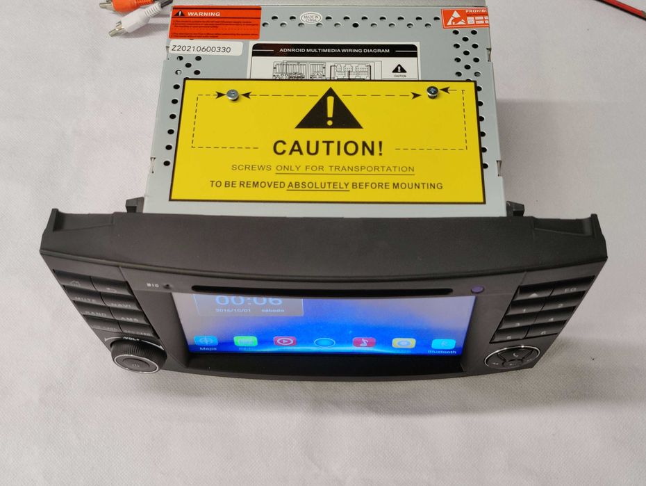 Radio 2 DIN Android 14 para Mercedes Classe E W211 - CD DVD Novo