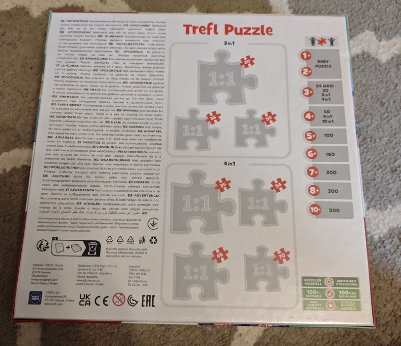 Zestaw puzzli Trefl 4w1 "Szalony dzień Lilo & Stitch"