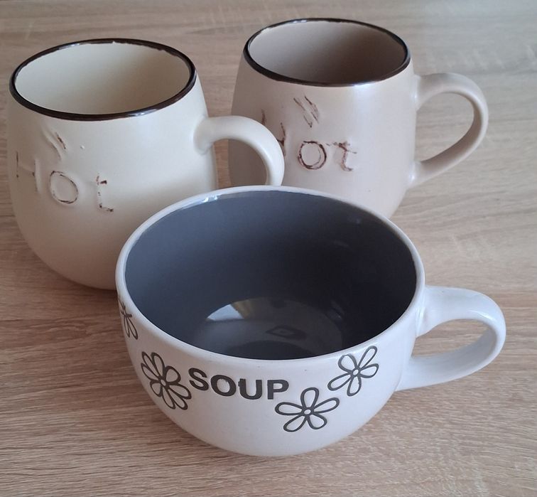 Лот нові 2чашки Vittora HOT, 500мл і бульонниця Interos 450м