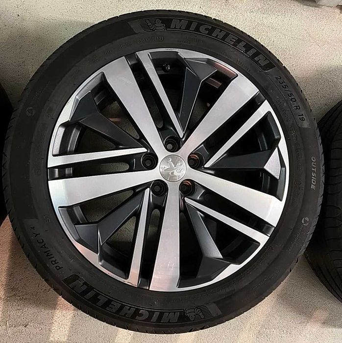 4 летних колеса оригинал  диски Peugeot 3008-5008 Michelin 235/50 R19