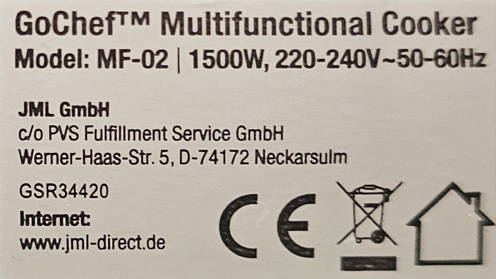 Go Chef urządzenie Wielofunkcyjne 8W1  frytkownica