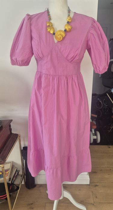 Sukienka różowa malinowa bawełna pink dress Tu Women 38/M