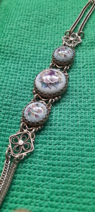 Красивые Браслеты 2шт. Бирюза,финифть.