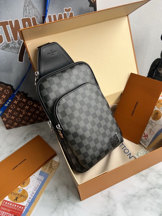 Сумка слінг Louis Vuitton Avenue | сумка Sling LV | чоловіча шкіряна