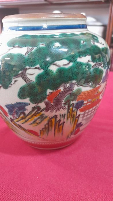 Vaso Cerâmica Kutani ( Japan )