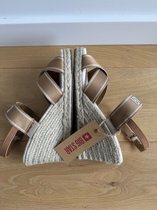 Sandaly Big Star espadryle bezowe rozkiar 40