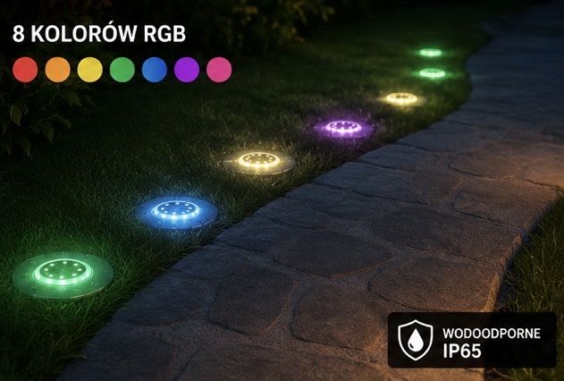 Lampy Solarne Dyski, NOWE, DARMOWA DOSTAWA