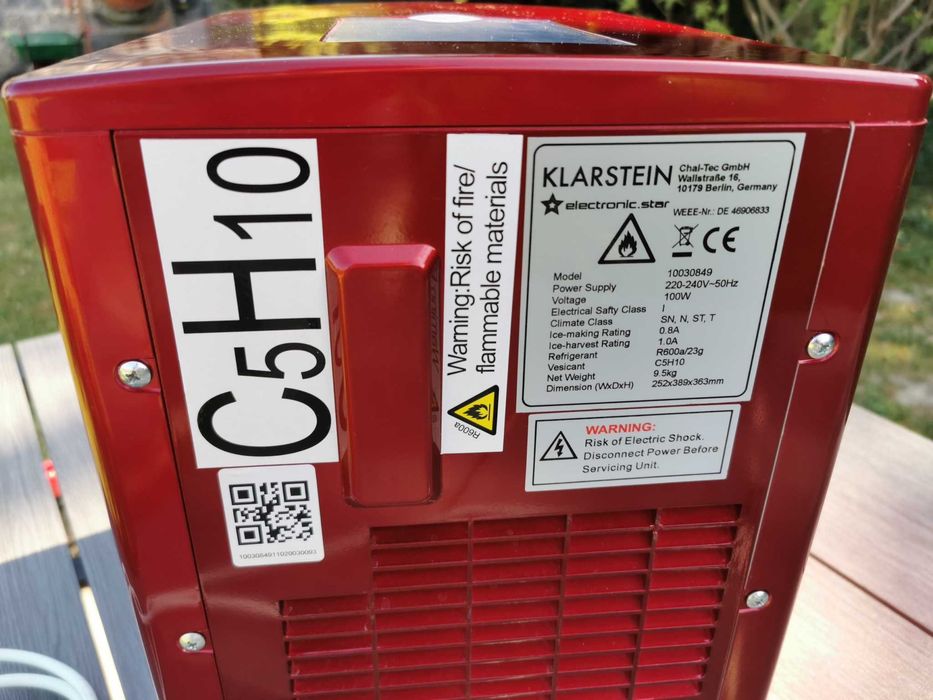 Kostkarka do lodu klarstein 100% sprawna z podajnikiem lodu VULCANO 2G