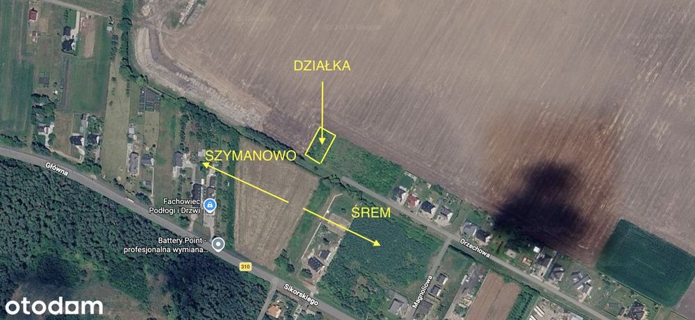 Działka budowlana - 875 m2 - MPZP