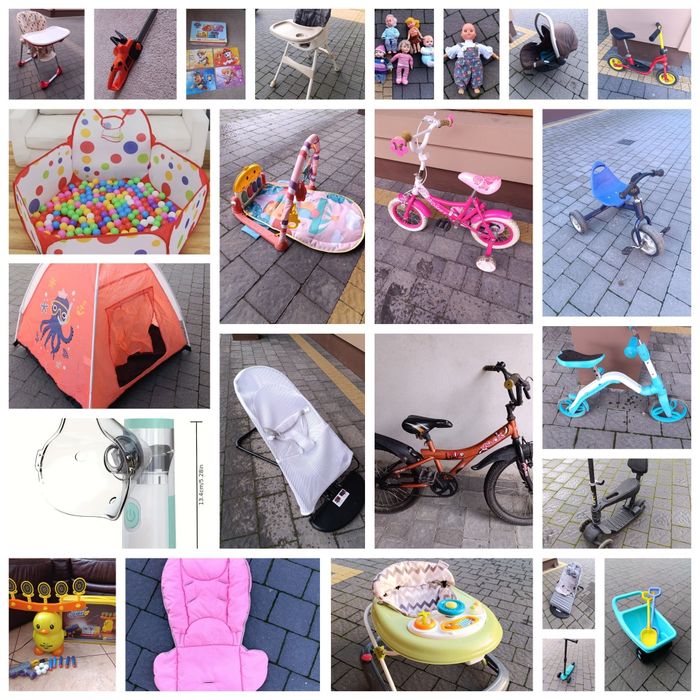 Стільчики, велосипеди , домік та багато іншого