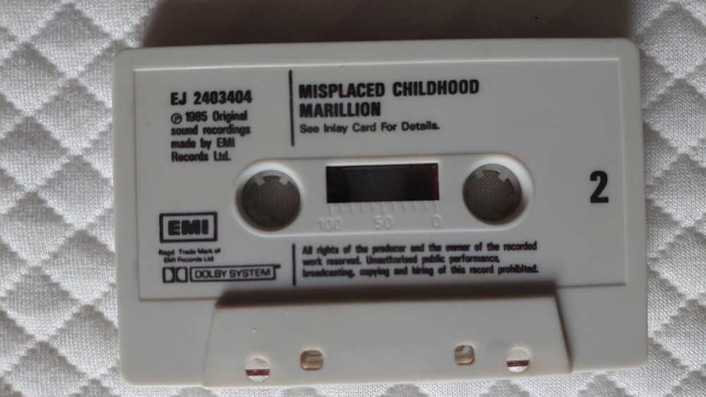 Marillion Misplaced Childhood Kaseta Audio magnetofonowa UK edition