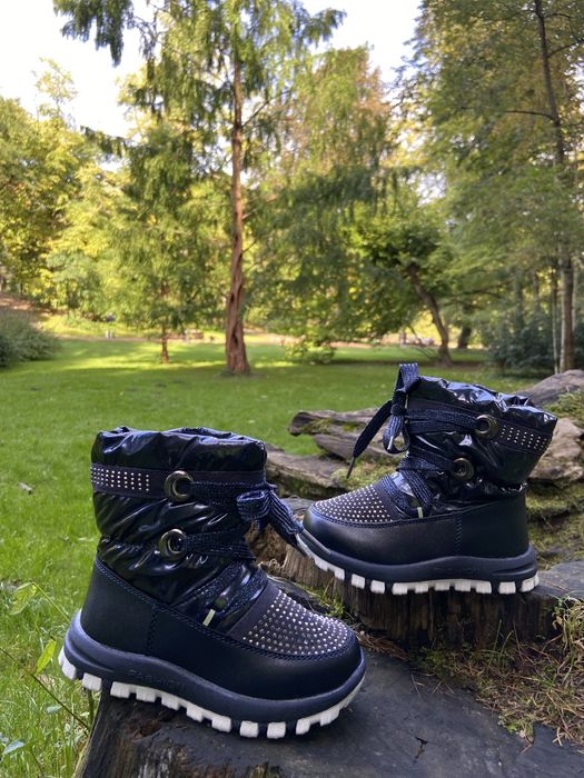 РОЗПРОДАЖ Зимові дутикі чоботи дівчинка 22-25р, арт 1157, зимние