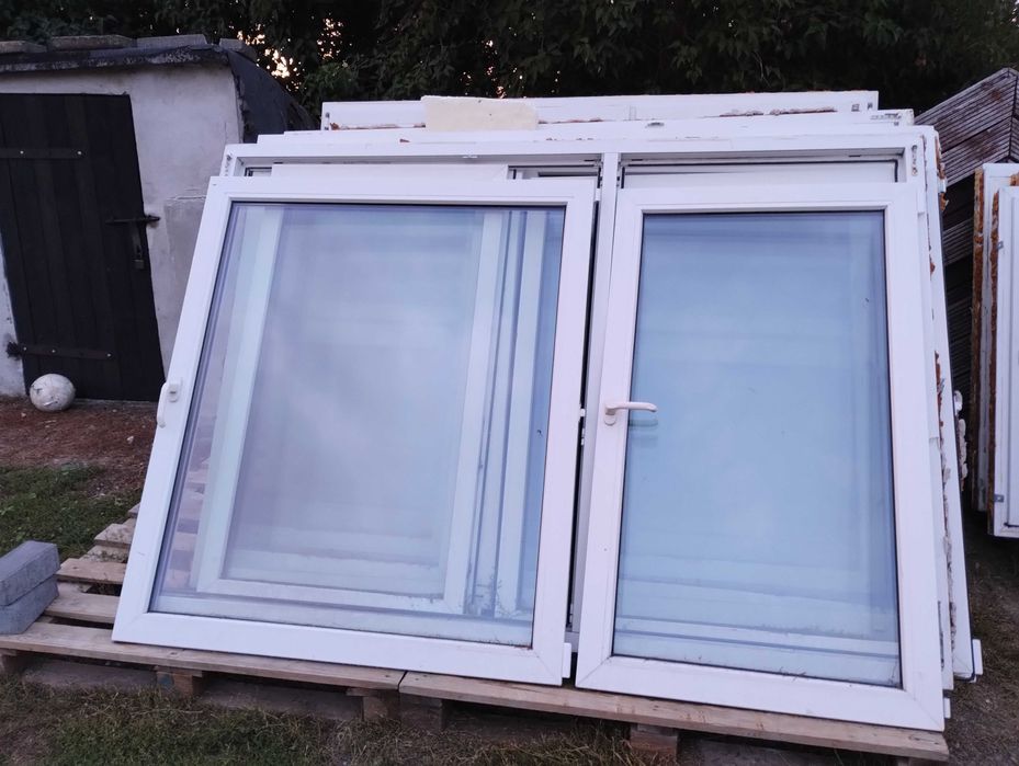sprzedam okna z demontażu stan dobry