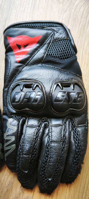Luvas de mota Dainese MIG C2 – Pele – Pretas