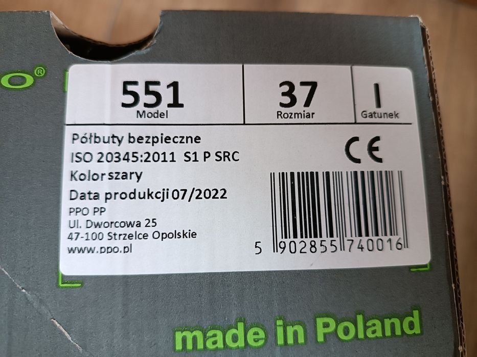 Buty sandały robocze PPO r. 37