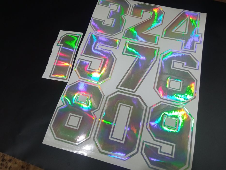 Наклейки цифри номера