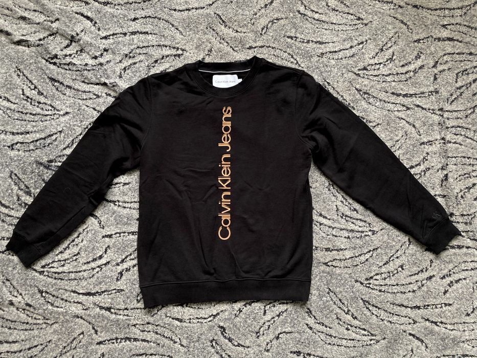 Bluza męska Calvin Klein Jeans size L bdb stan 100% oryginal hoodie crewneck premium nadruk 3D