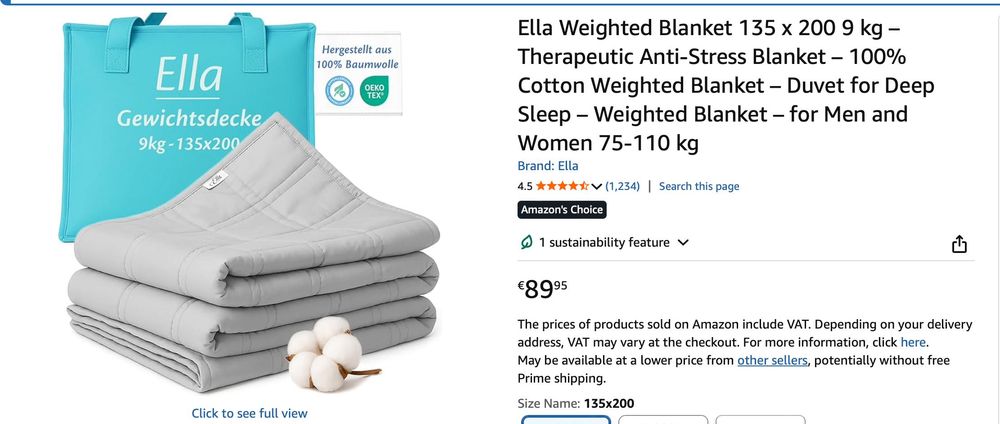 Weighted Blanket Therapeutic-  Manta terapêutica, manta ponderada