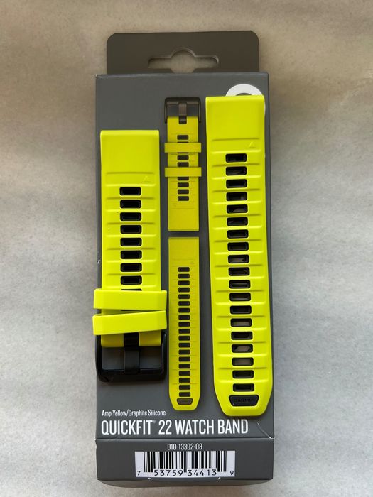 Garmin pasek 22mm quickfit nowy oryginalny żółty