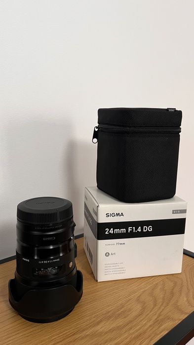 Sigma 24mm 1.4 DG ART + Adaptador Canon EF
