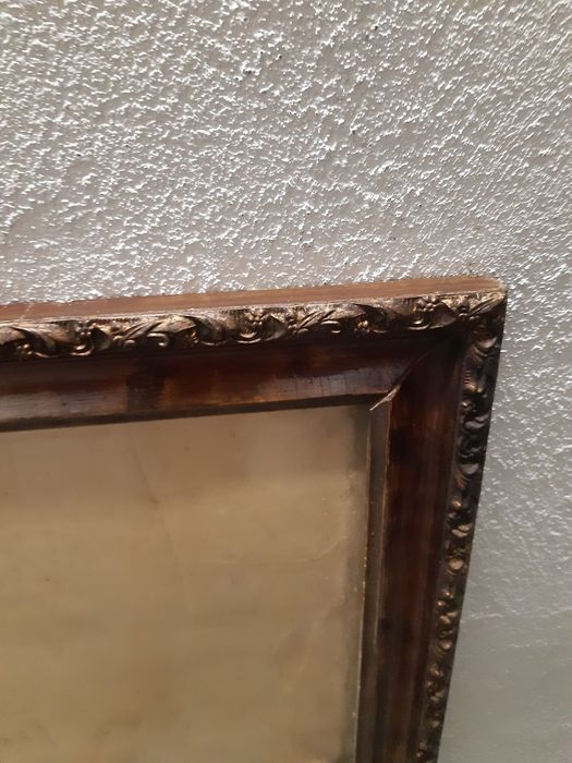 Rama stara drewniana, lustro, vintage