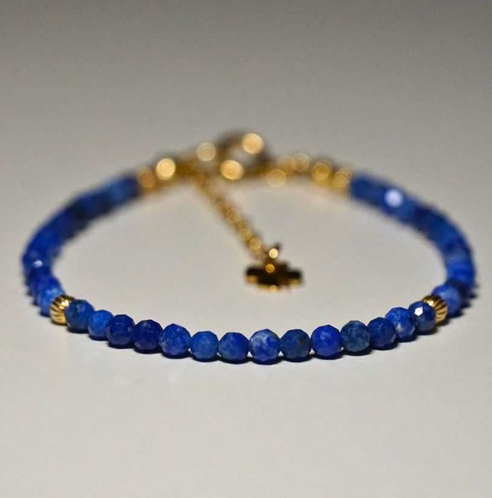 Bransoletka Szczęścia Lapis Lazuli 3mm 2 rozmiary