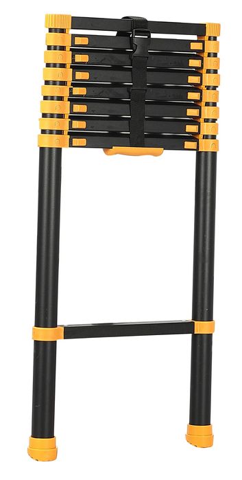 Drabina aluminiowa teleskopowa 2.6 m, wys.robocza 3.6 m czarna