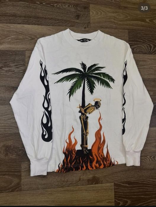 Білий світшот Palm Angels