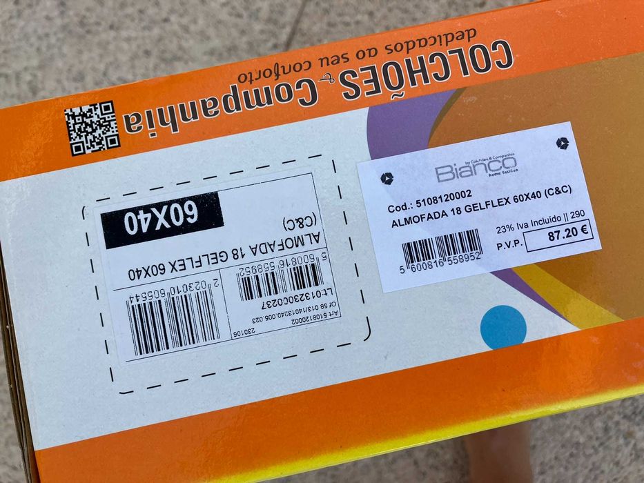 Almofada 18 GEL FLEX 60 X 40cm (Colchões & Companhia)