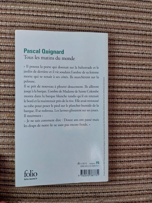 Tous les matins du monde. Portes incluídos