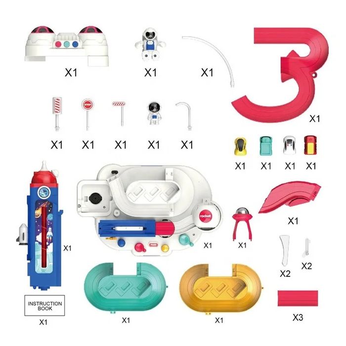 АКЦІЯ! Паркінг 0061 Космічна станція, підйомник, звуки, світло, машина