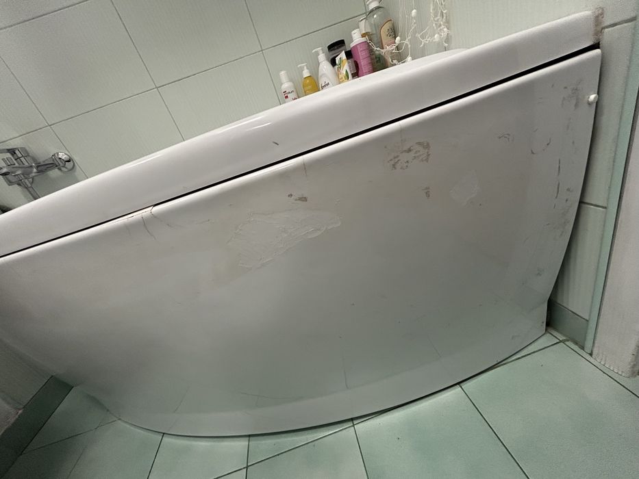 Plastikowy panel przedni wanna osłona osłonka obudowa do wanny biała
