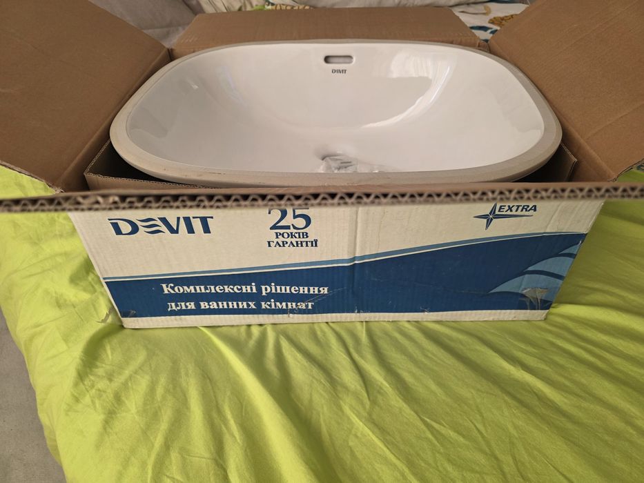 Нова врізна раковина Devit.Італійська якість!