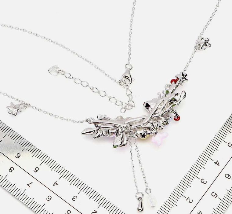 Ожерелье с перламутром и эмалью