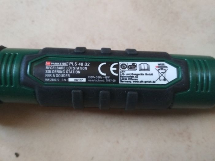 Паяльник Parkside® PLS 48 D2 ГЕРМАНИЯ Паяльная станция Паяльна станція