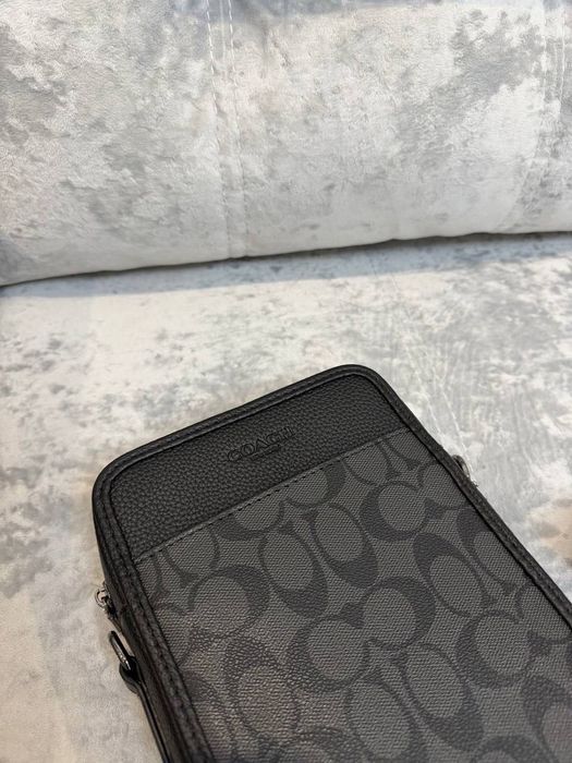 Сумка через плече Coach, чоловіча, чорна