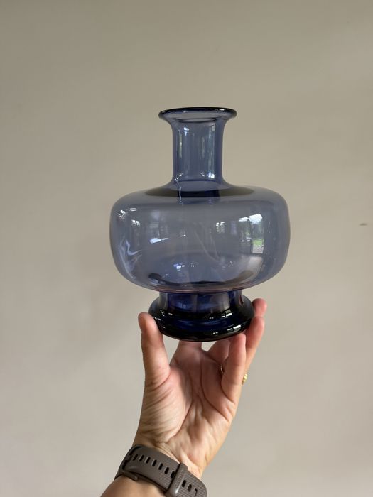 Holmegaard wazon duńskie szkło Per Lutken SAFIR vintage design