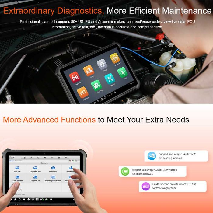 Máq. Diagnostico Auto Otofix ( Autel ) D1 MAX 10" Português