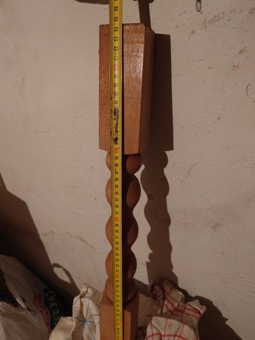 Tralka noga toczona z drewna bukowego 55cm