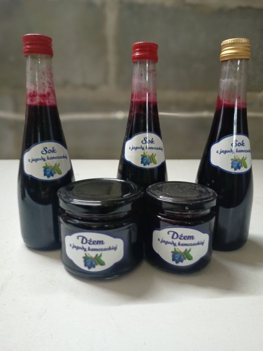 Soki i dżemy z jagody kamczackiej