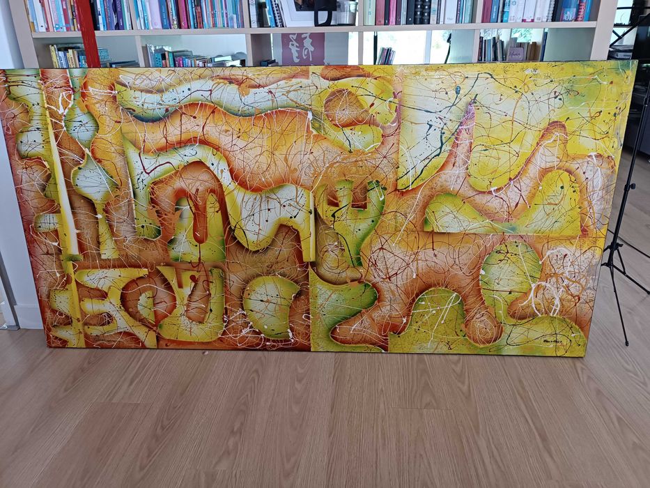 Pintura Original sobre tela - Quadro 2,00*1,00