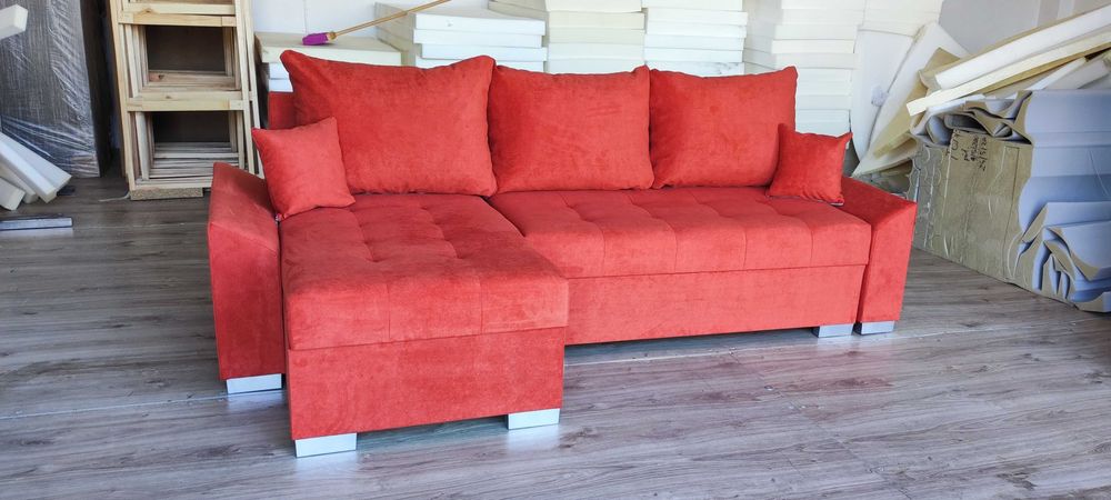 Kanapa Mateo z bokami. Narożnik z funkcją spania