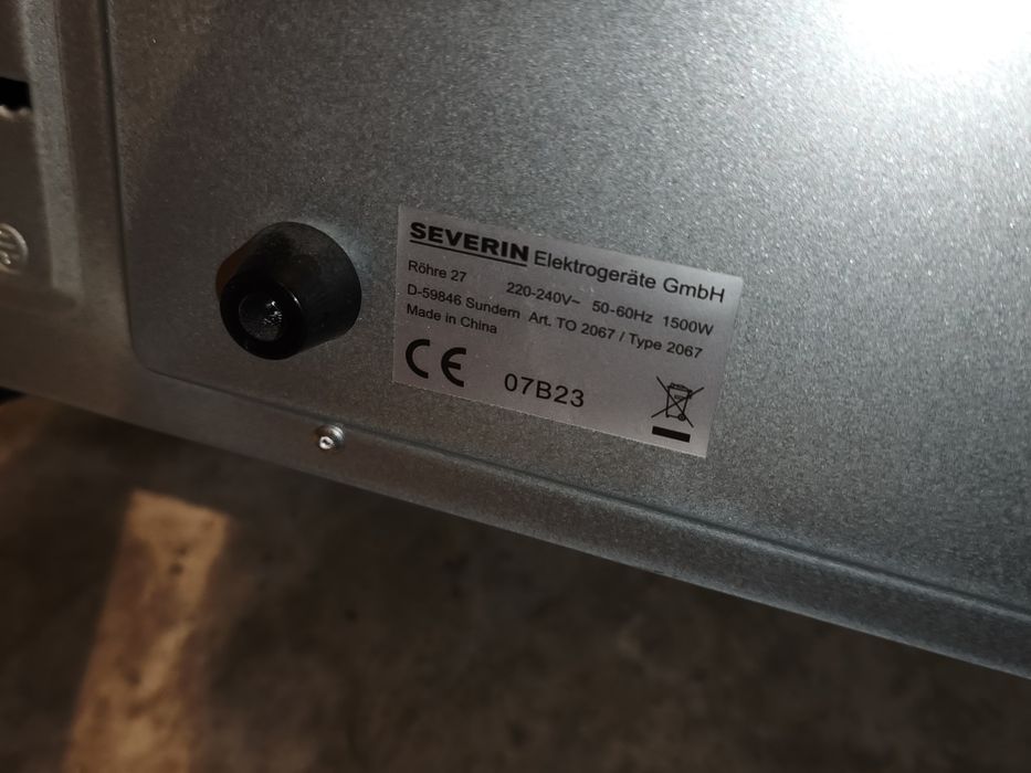 Mini piekarnik SEVERIN 2067 MOC 1500W