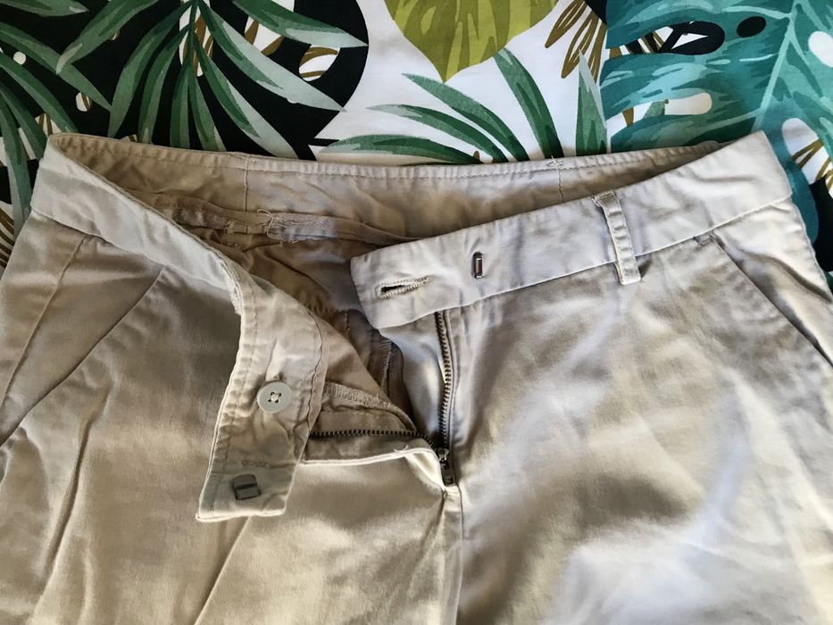 Calças Beje Benetton 38 Mulher