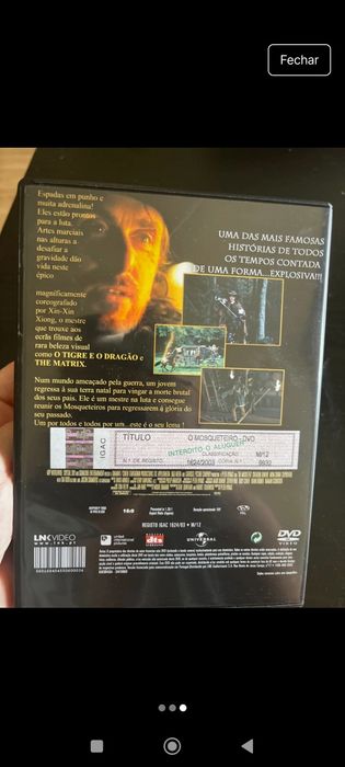 DVD o Mosqueteiro