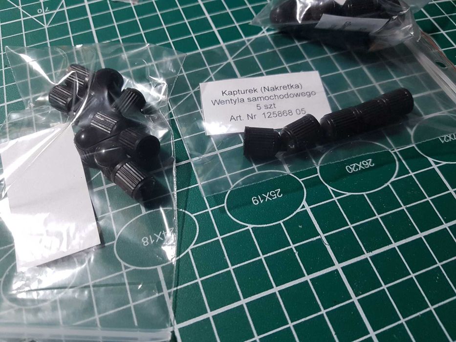 Kapturek (Nakrętka) Wentyla samochodowego 5 szt