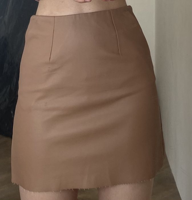 Юбка шкіряна жіноча міні XS