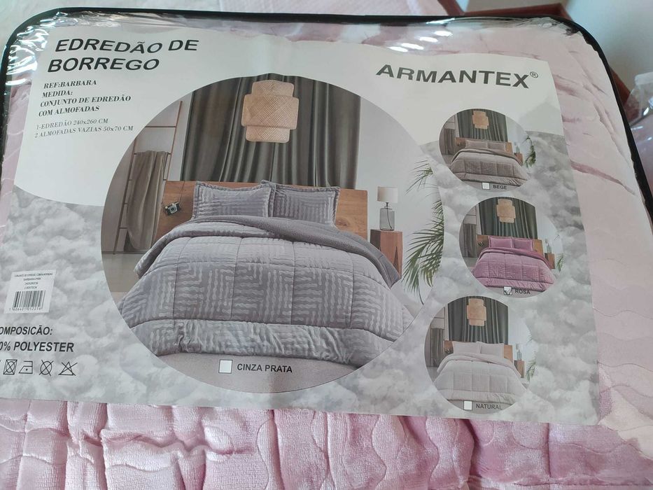 Vendo conjunto de edredão de borrego