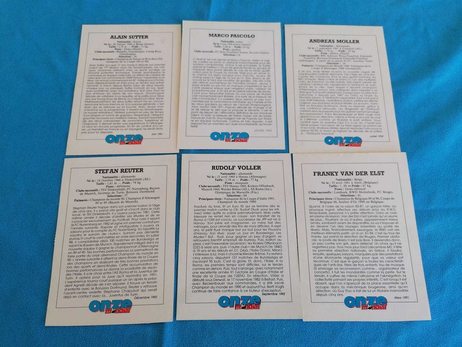 Mini Posters revista Onze Mondial